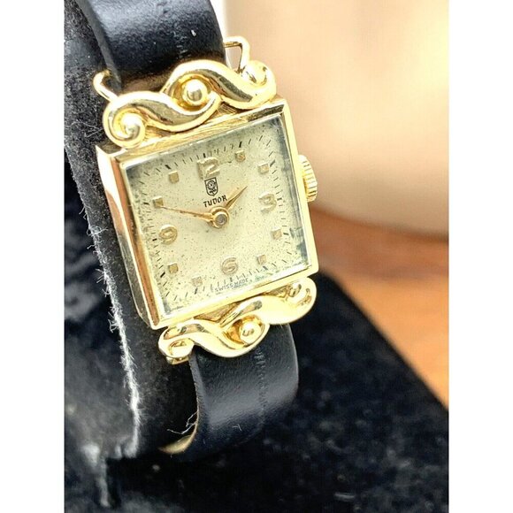 Tudor by Rolex Women's Watch 1108 Swiss Manual Wind 18K Yellow Gold Case… - Picture 14 of 15